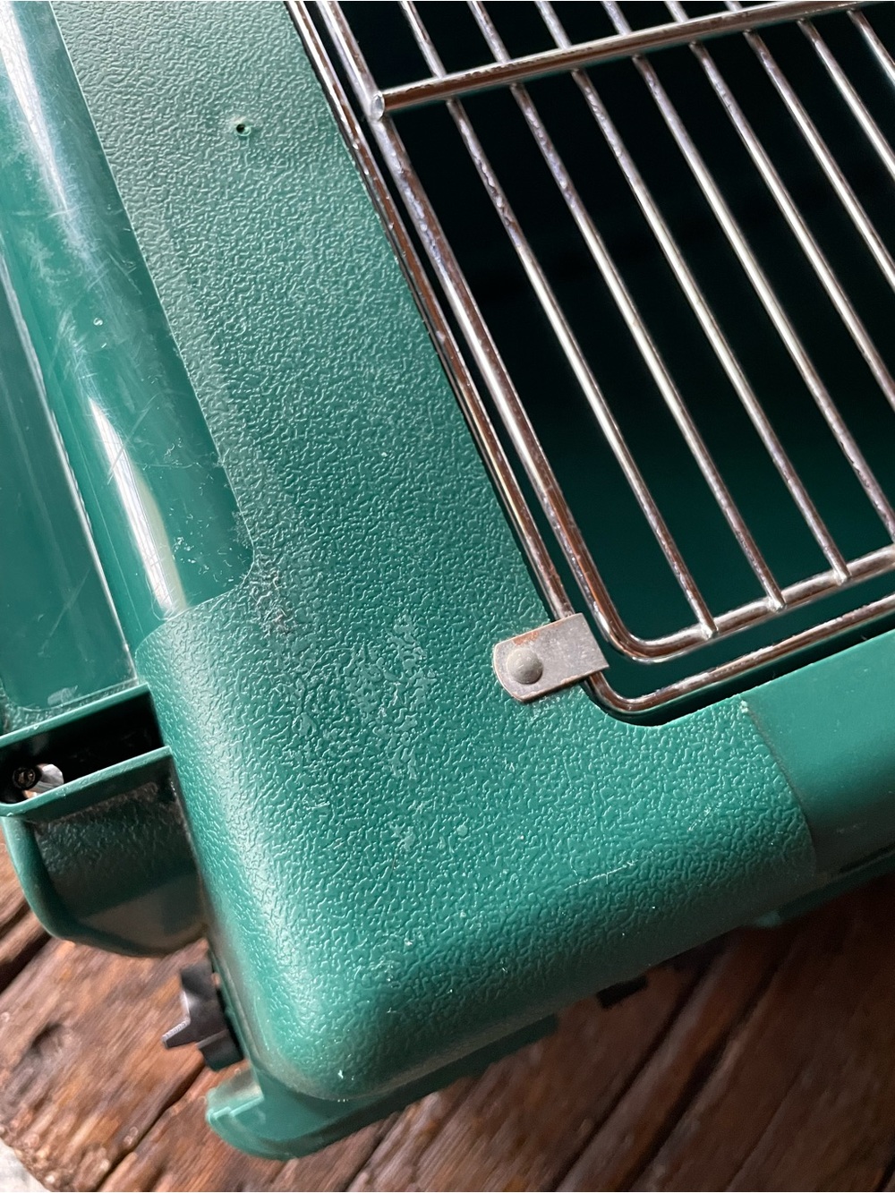 DOUBLE-DOOR Deluxe Pet Carrier in Teal Green - Cat Carrier - Small Dog Carrier - Picture 9 of 16